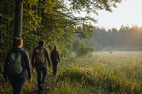 Wandergruppe in der Natur